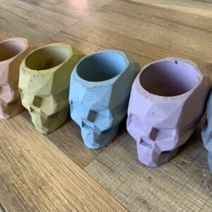 Geometric Skull Planter