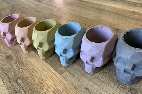 Geometric Skull Planter