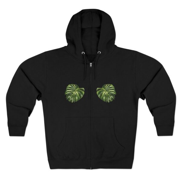 Tropical Unisex Zip Hoodie - 'Yes, They’re Real' - Image 4