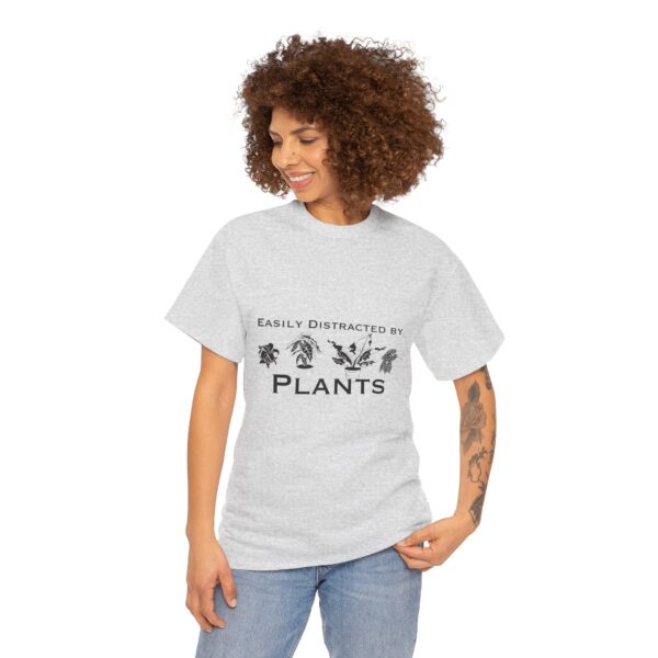 Easily Distracted by Plants Unisex Heavy Cotton Tee - Image 6