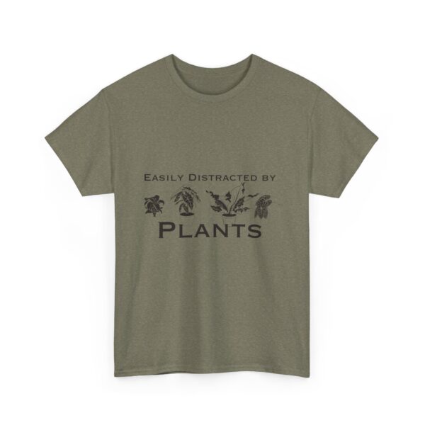 Easily Distracted by Plants Unisex Heavy Cotton Tee - Image 2