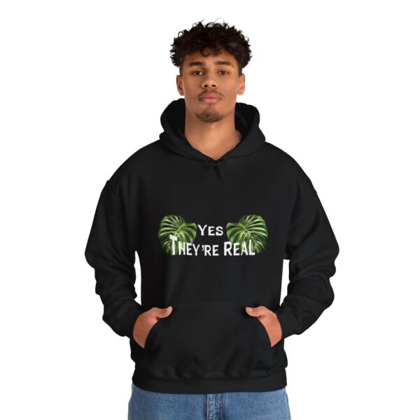 Yes they’re real. Unisex Hooded Sweatshirt - Image 4