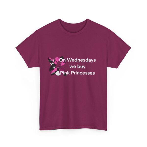 On Wednesdays We Wear Pink, Princess. Unisex Heavy Cotton Tee - Image 4