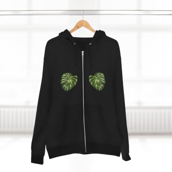 Tropical Unisex Zip Hoodie - 'Yes, They’re Real' - Image 2