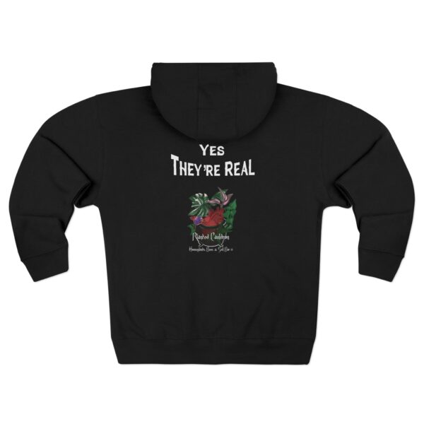 Tropical Unisex Zip Hoodie - 'Yes, They’re Real' - Image 3