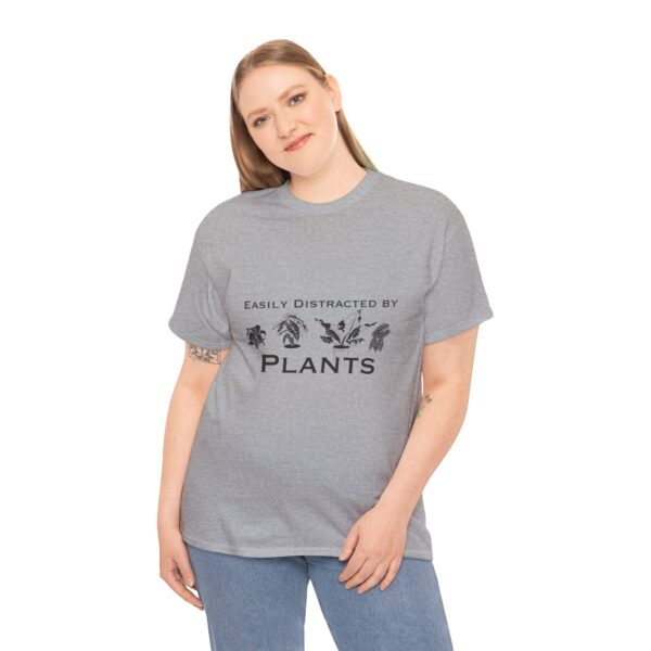 Easily Distracted by Plants Unisex Heavy Cotton Tee - Image 7