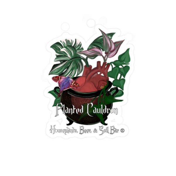 Planted Cauldron Vinyl Decal - Nature-Inspired Home Decor for Garden Lovers - Image 3