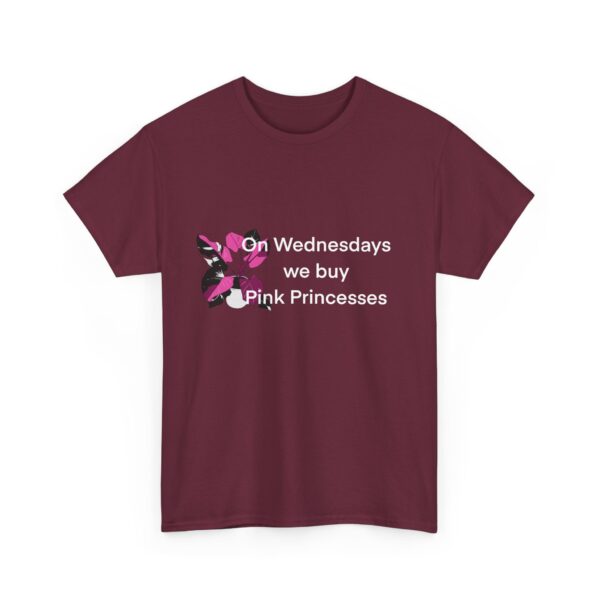 On Wednesdays We Wear Pink, Princess. Unisex Heavy Cotton Tee - Image 3